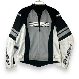 Speed‎ and Strength Womens Jacket Size Large Biker Racer Motorcycle Safety Coat
